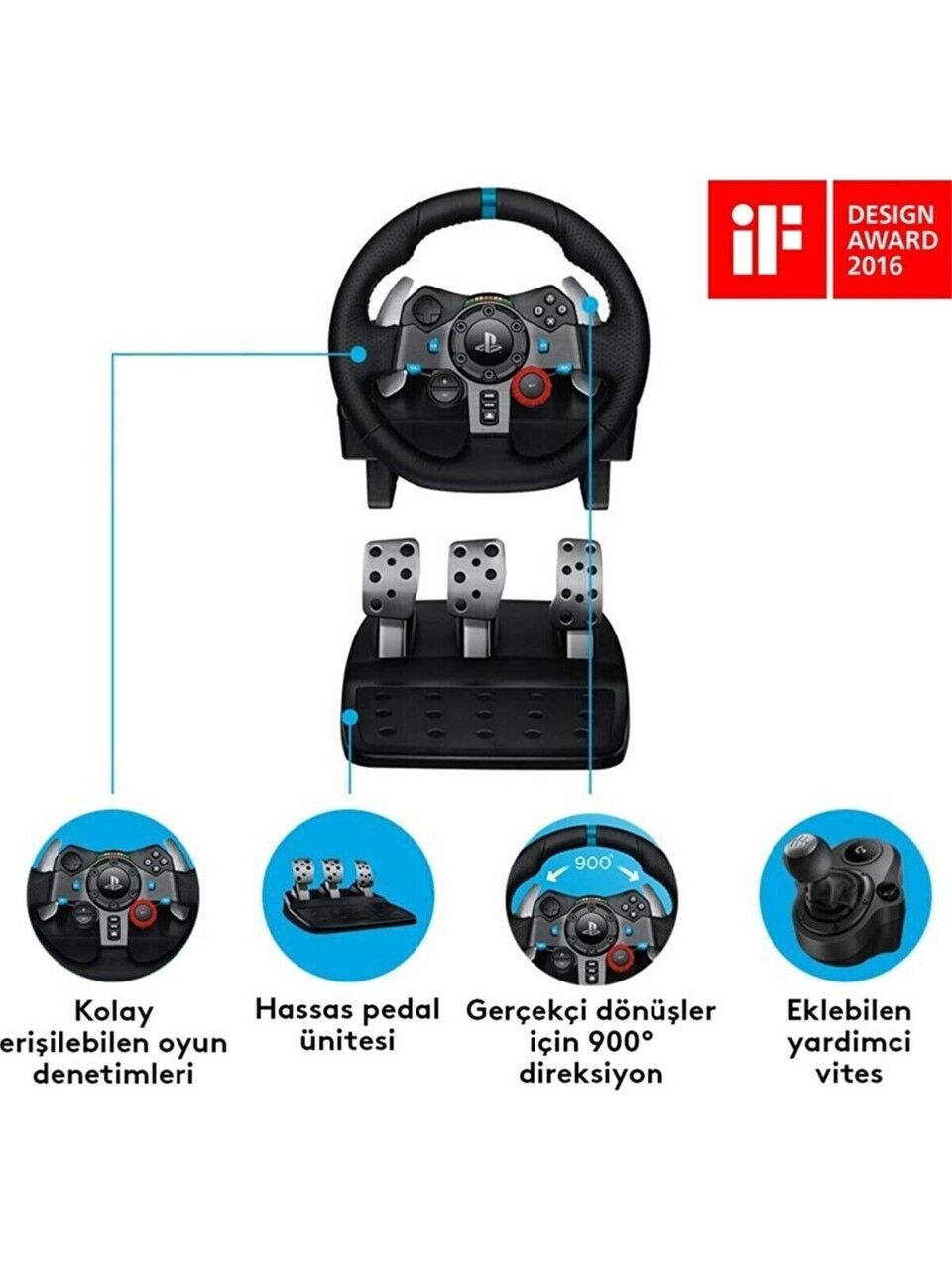 Logitech G29 Driving Force + Shifter Direksiyon Seti